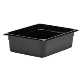 Cambro Black Camwear&reg; Half Size Food Pan, 4" H