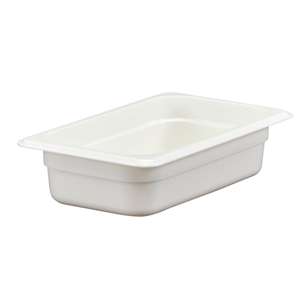 Cambro White Camwear&reg; 1/4 Size Food Pan, 2-1/2" H