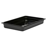 Cambro Black Camwear&reg; Full Size Food Pan, 2-1/2" H