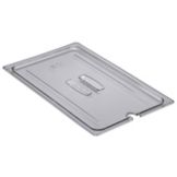 Cambro Clear Camwear&reg; Full Size Notched Food Pan Cover w/ Handle