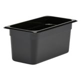 Cambro Black Camwear&reg; 1/3 Size Food Pan, 6" H