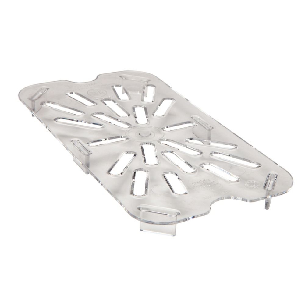 Cambro Clear Camwear&reg; Drain Shelf for 1/4 Size Food Pans