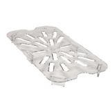Cambro Clear Camwear&reg; Drain Shelf for 1/4 Size Food Pans