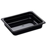 Cambro Black Half Size High Heat H-Pan&trade; 2-1/2" H