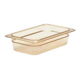 Cambro Amber 1/4 Size High Heat H-Pan&trade; 2-1/2" H