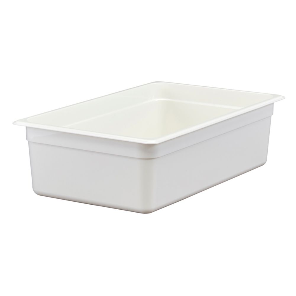 Cambro White Camwear&reg; Full Size Food Pan, 6" H