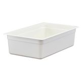 Cambro White Camwear&reg; Full Size Food Pan, 6" H