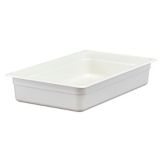 Cambro White Camwear&reg; Full Size Food Pan, 4" H