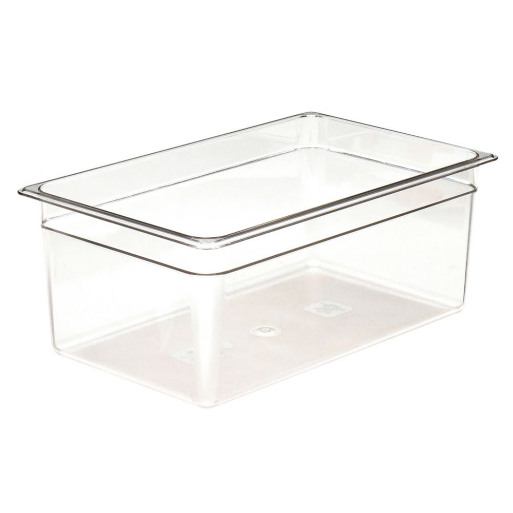 Cambro Camwear&reg; 8" D Clear Full Size Food Pan