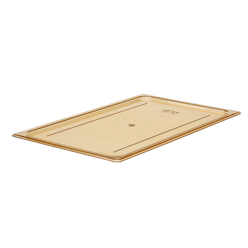 Cambro Amber Full Size Flat H-Pan&trade; Cover w/o Handle