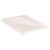Cambro White Camwear&reg; 1/4 Size Food Pan Seal Cover