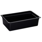 Cambro Black Full Size High Heat H-Pan&trade; 6" H