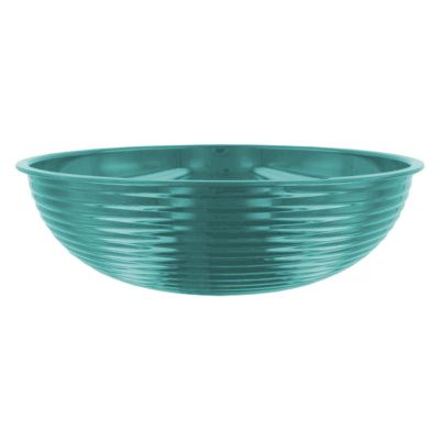 Cambro Teal Ribbed Camwear&reg; 3 Qt Bowl