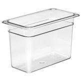 Cambro Clear Camwear&reg; 1/3 Size Food Pan, 8" H
