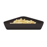 Cambro ShowFest&reg; Black Triangular 2 Qt Display Bowl
