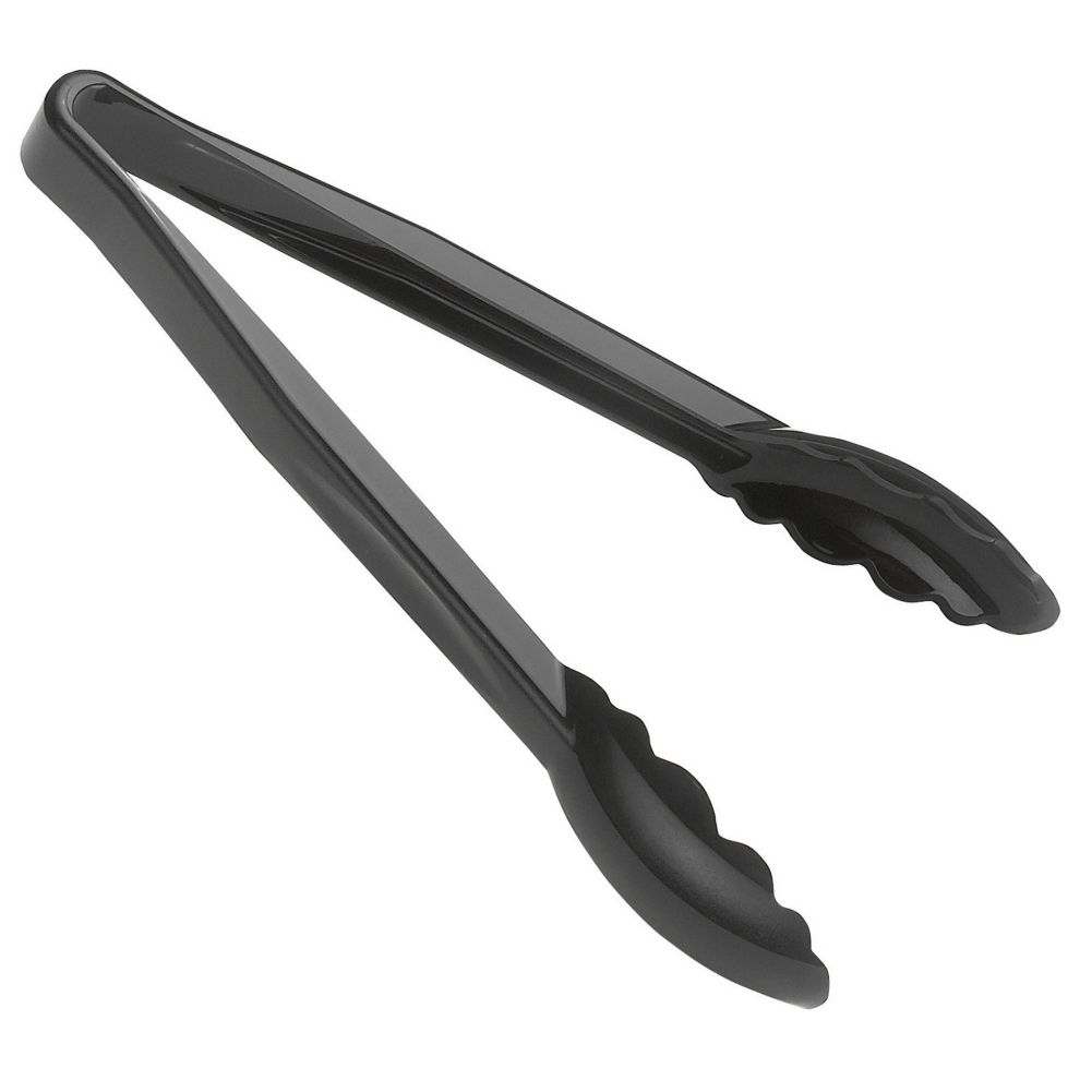 Cambro Black Camwear&reg; Scalloped 9" Tongs