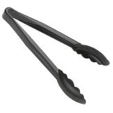 Cambro Black Camwear&reg; Scalloped 9" Tongs