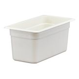 Cambro White Camwear&reg; 1/3 Size Food Pan, 6" H