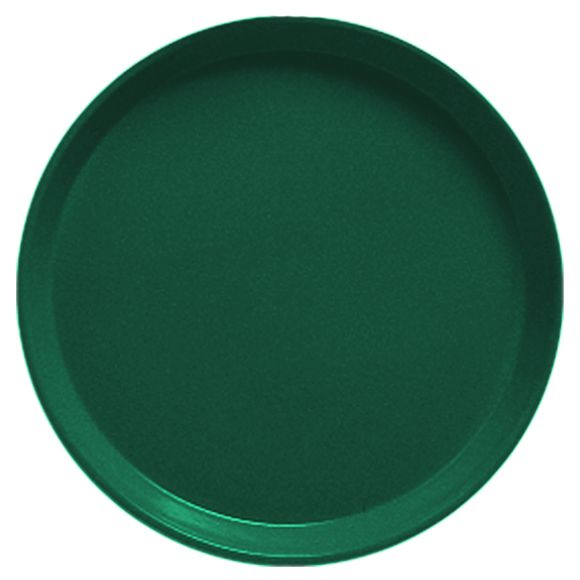 Cambro Camtrays&reg; 12" Sherwood Green Round Serving Tray
