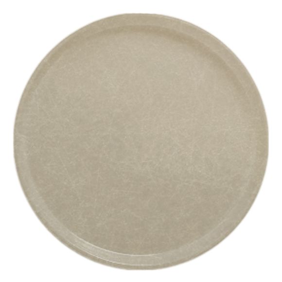 Cambro Camtrays&reg; 13" Desert Tan Round Serving Tray