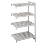 Cambro Camshelving&reg; Speckled Gray 4-Shelf Vented Add-On Unit