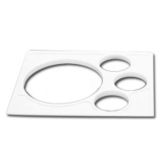 Cambro White 15" Salad Bowl Holder for Food Bars