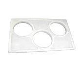 Cambro White 3-Crock Holder for Food Bars