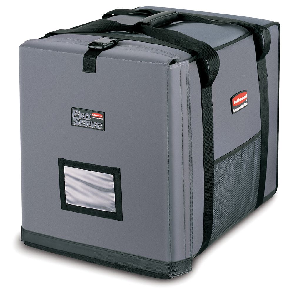 Rubbermaid PROSERVE Medium Gray Insulated End-Loading Full Pan Carrier