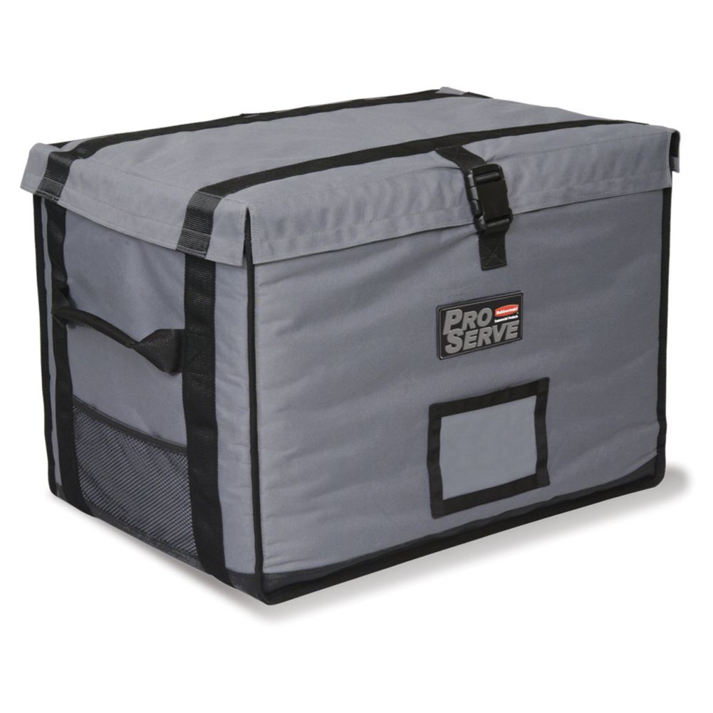 Rubbermaid PROSERVE&reg; Gray Insulated Top-Loading Full Pan Carrier