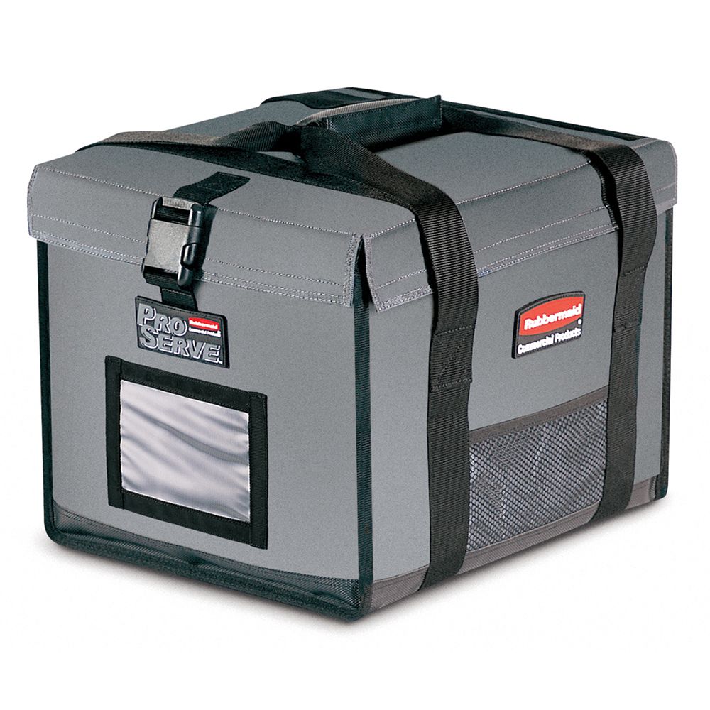 Rubbermaid PROSERVE&reg; Gray Insulated Top-Loading Half Pan Carrier