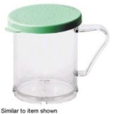 Clear 10 oz Camwear&reg; Shaker w/ Green Lid