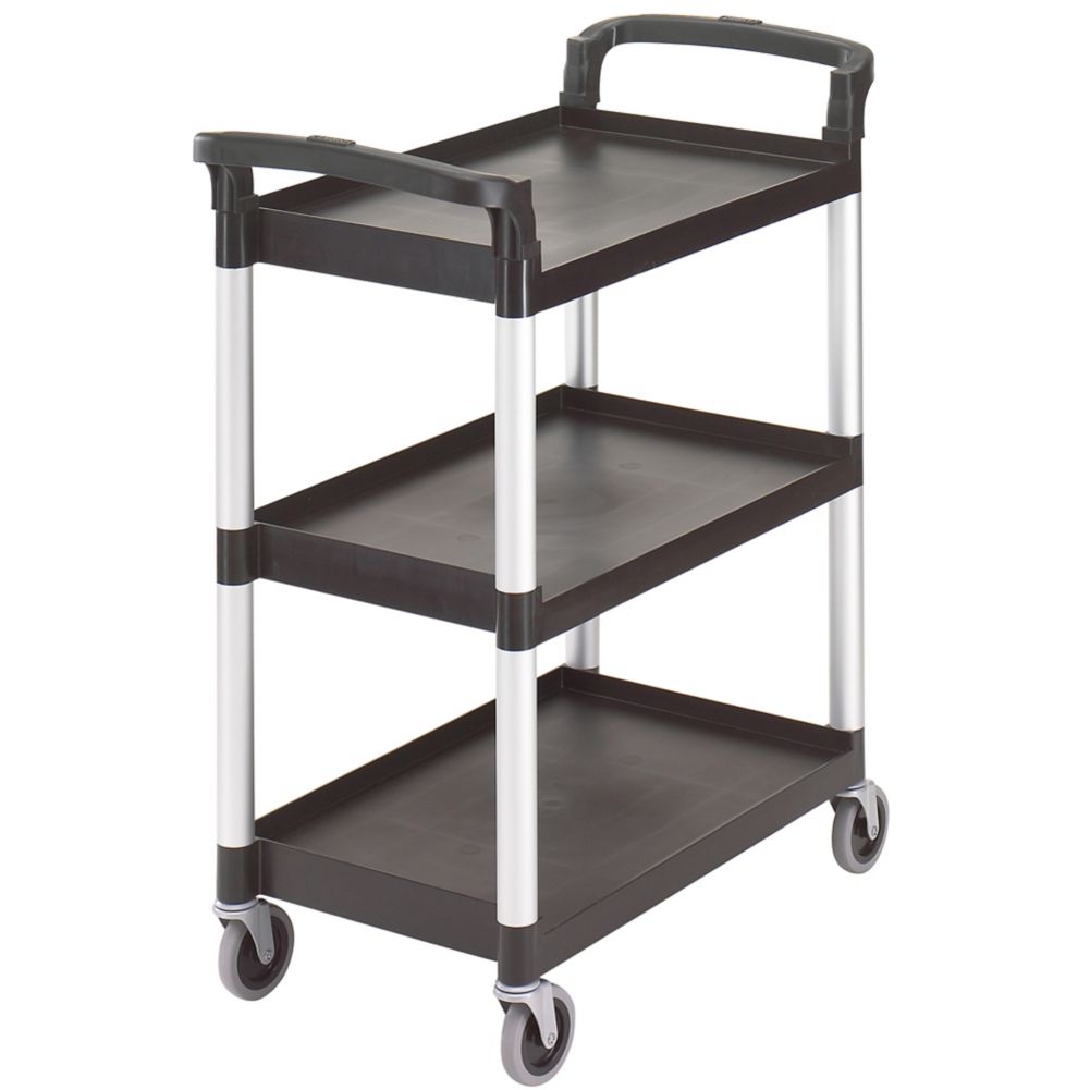 Cambro Black Knockdown Service Cart