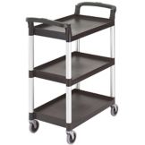 Cambro Black Knockdown Service Cart