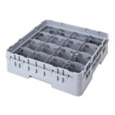 Cambro Camrack&reg; Soft Gray Full Size 16-Compt Cup Rack