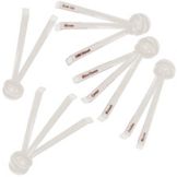 Cambro Camwear&reg; Assorted Imprinted Ladle, White, 0.75 oz