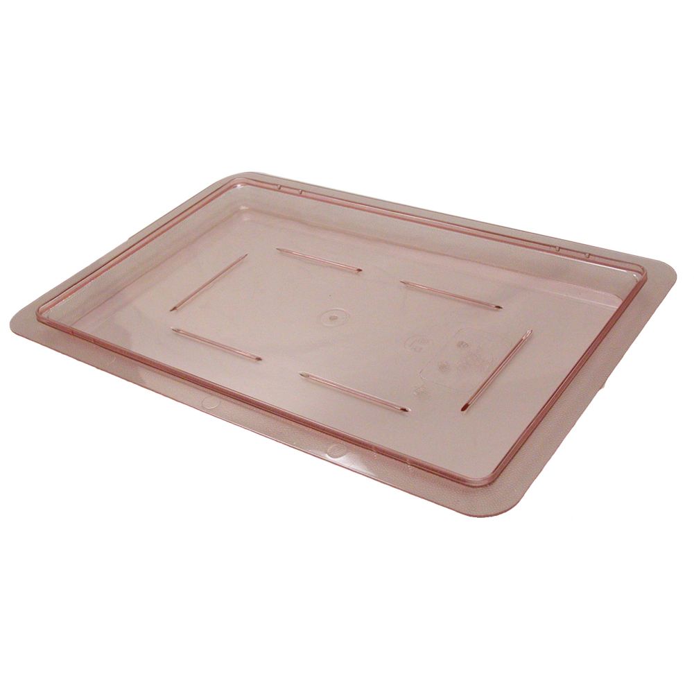 Cambro Camwear&reg; Red 12" x 18" Food Storage Box Cover / Lid