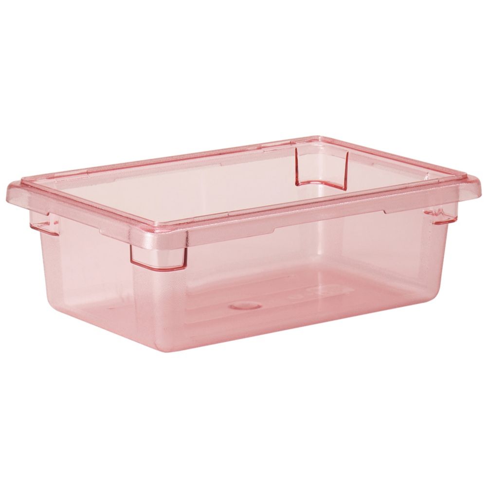 Cambro Camwear&reg; 3 Gal Red 12" x 18" x 6" Food Storage Box