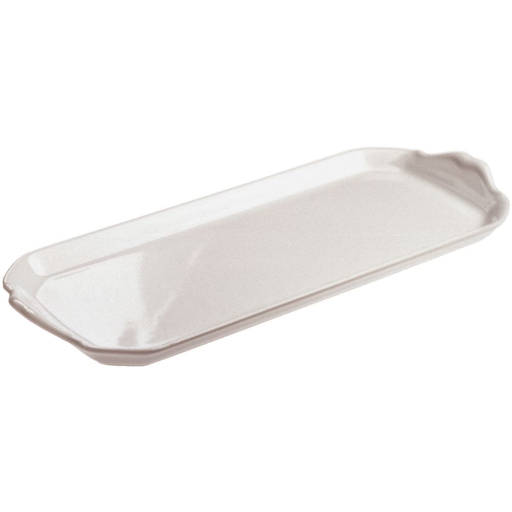 Revol&reg; USA 15-1/4" x 6" White Cake Tray