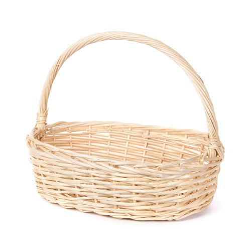 Willow Specialties 20-1/2" x 14-1/4" Oval Basket With Handle