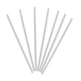 Wow Plastic 5 mm Dia. 7-3/4" Jumbo Clear Unwrapped Straw