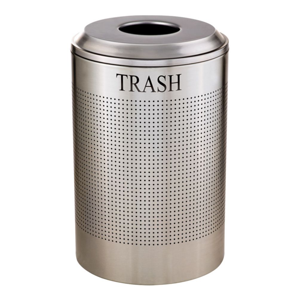Rubbermaid Round S/S 26 Gal Recycling Container for Trash