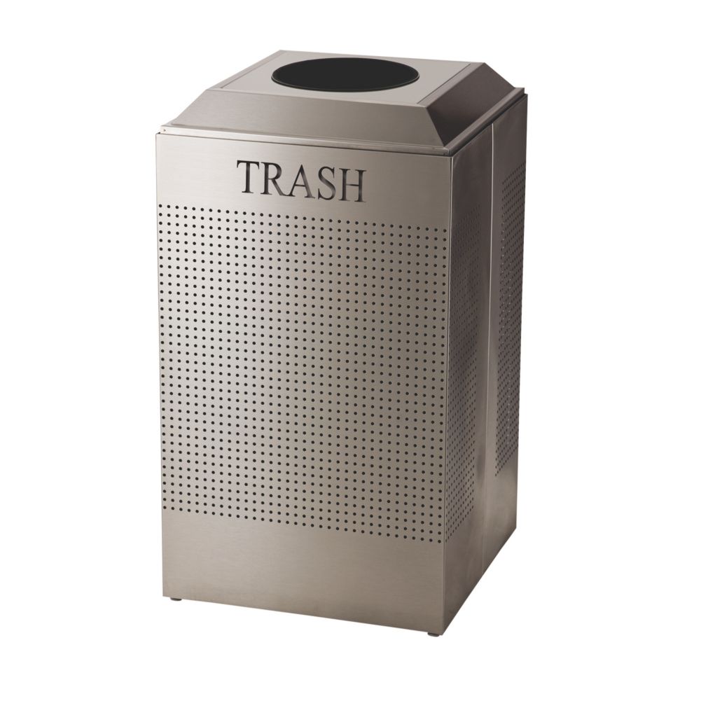 Rubbermaid Square S/S 29 Gal Recycling Container for Trash