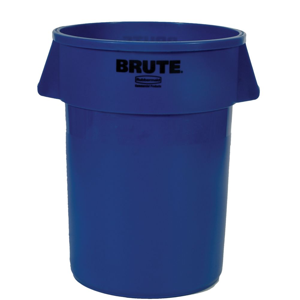 Rubbermaid BRUTE&reg; Blue 44 Gal Vented Recycling Container w/o Lid
