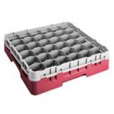 Red 36 Compartment 4-1/2" H Full Size Camrack with Extenders