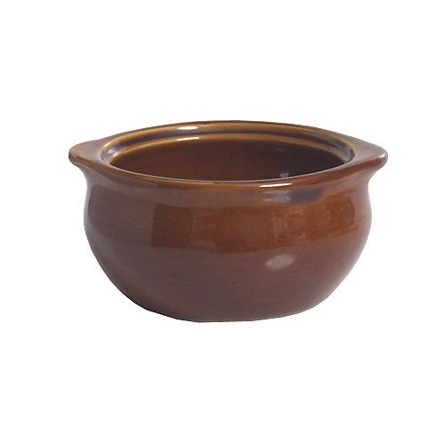 Tuxton&reg; 10 Oz. Caramel Onion Soup Crock