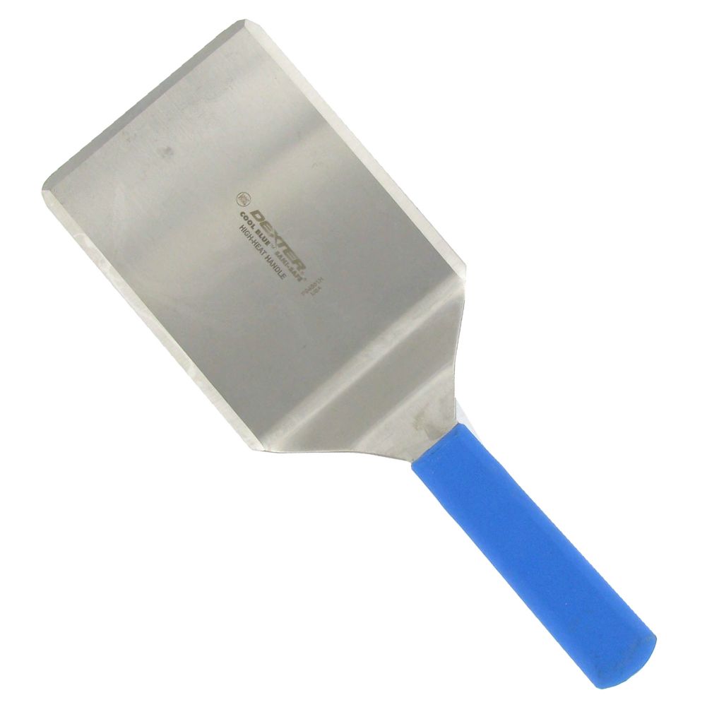 Dexter Russell High Heat 6 x 5" S/S Turner w/ Blue Handle