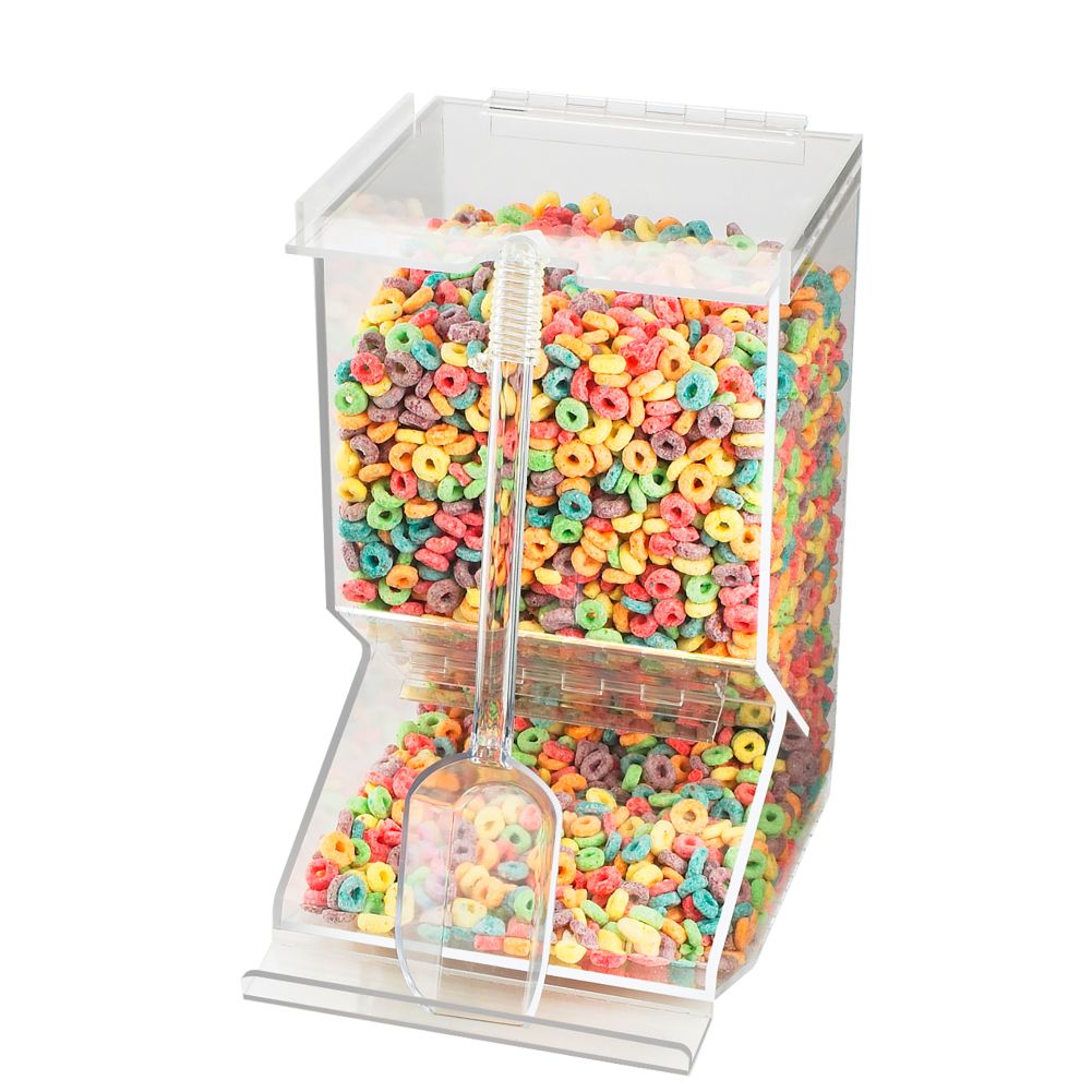 Cal-Mil Bulk Stackable Clear Cereal Dispenser with Scoop