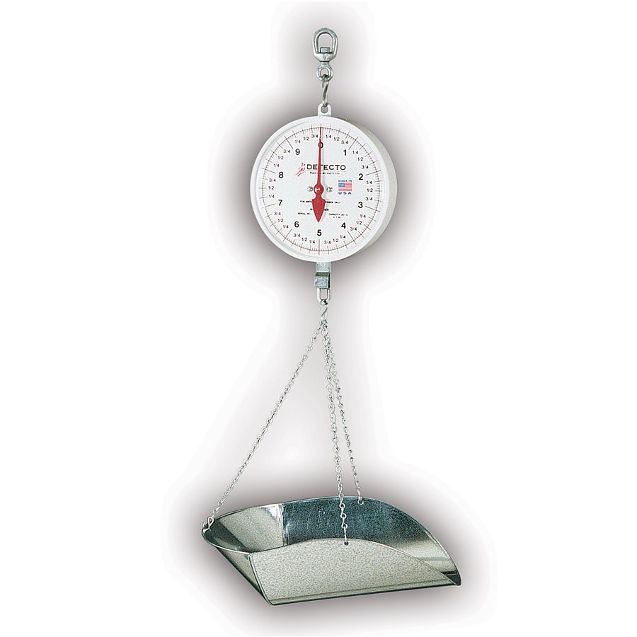 Detecto&reg; Hanging 20 Lb. Scoop Scale