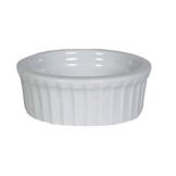 Tuxton&reg; Porcelain White 1.5 Oz. Fluted Ramekin