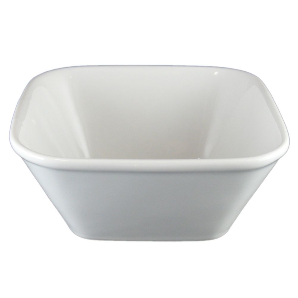 Vertex&reg; China Ventana Collection White 5-15/16" Square Bowl